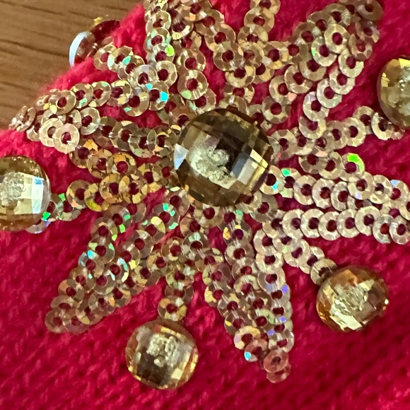 Holiday Time Oh What Fun Christmas Sweater Bells Sequins Size Large Womens - Picture 10 of 13